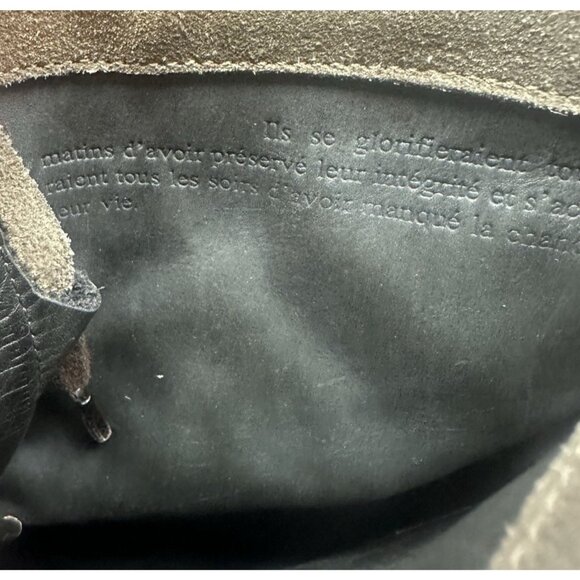 N.D.C. Made by Hand Combat Boot Lace-up Green Brown Suede Boot Men 45B US 12B - Picture 12 of 13